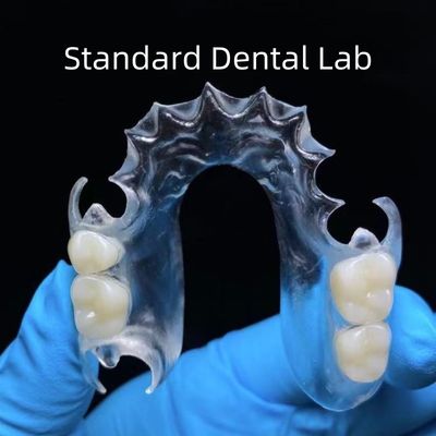 شراء أسنان نظيفة TCS Valplast أسنان مرنة جزئية مختبر أسنان قياسي التصنيع عبر الإنترنت